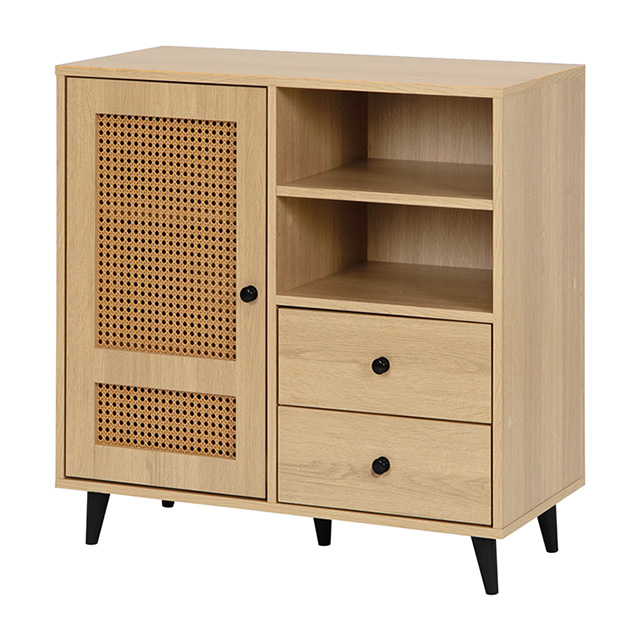MODERN DECO キャビネット 収納棚 キッチン収納 ラタン調 MODERN DECO キャビネット 収納棚 キッチン収納 ラタン調
