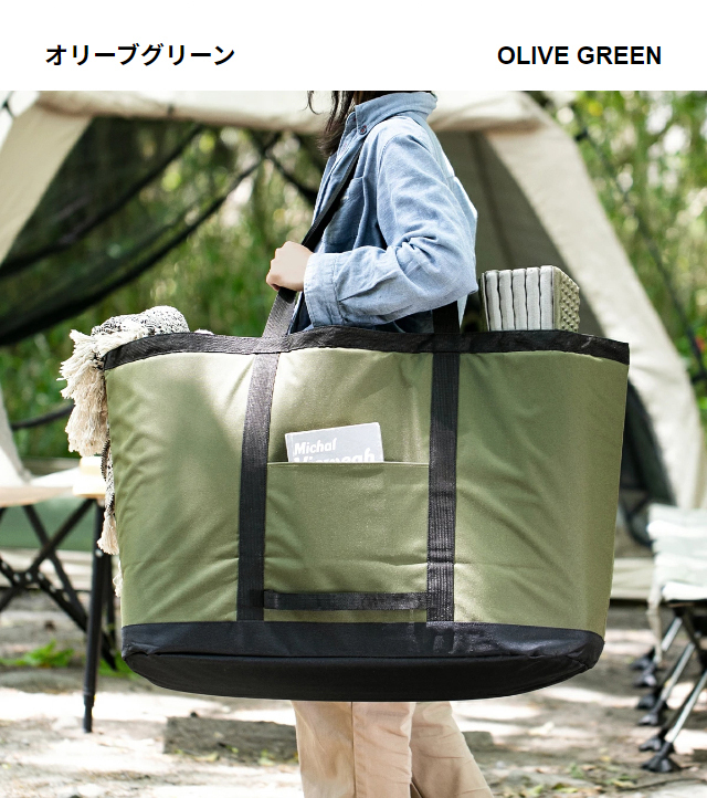 AND・DECO バッグ アウトドア収納バッグ 大容量 大きい 収納
