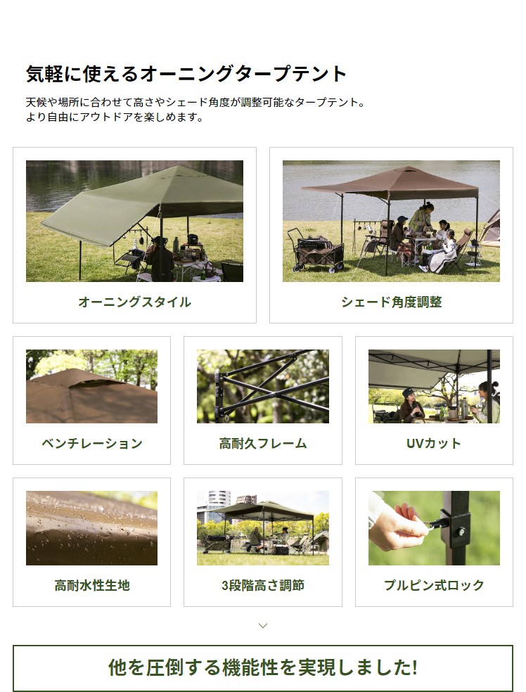 タープテント 日よけ Uvカット 防水 モダンデコ モダンデコ 通販 Paypayモール 3m 送料無料 オーニング オーニングタイプ シルバーコーティング ワンタッチタープテント 軽量 人気最新品 Xperium Ai