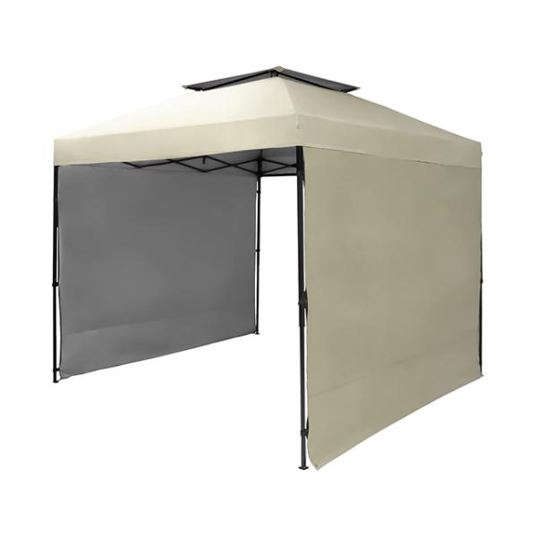 タープテント 2.5m サイドシート2枚付き ワンタッチ テント本体 簡単 大型 軽量 日除け UV...