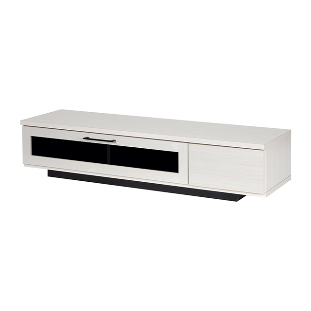 coco テレビ台 ローテレビボード ホワイト&木目 MODERN DECO テレビ台 テレビボード おしゃれ 140cm 完成品
