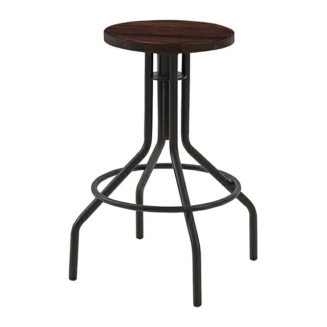 チェア カウンターチェア 昇降式 ハイタイプ 高め イス 椅子 sanctum 木製 無垢材 ヴィンテージ おしゃれ 男前インテリア 男前家具 | MODERN DECO | 02