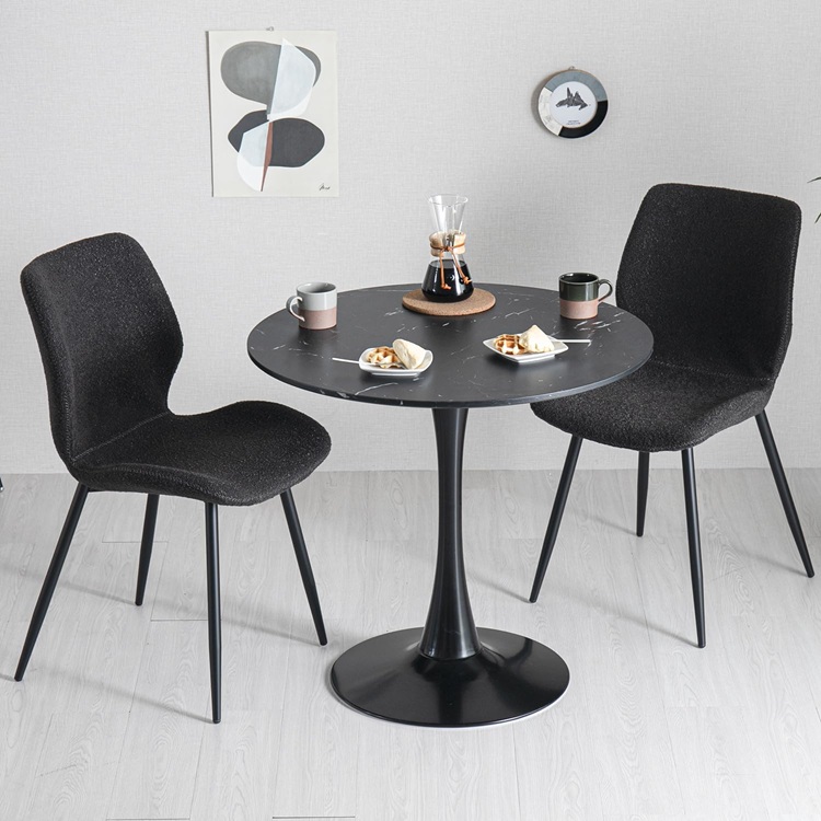 【新品・未使用】  カフェテーブル　　角テーブル　マーブルブラック 楽天市場】カフェテーブル（角型） 60×60×70cm マーブルブラック