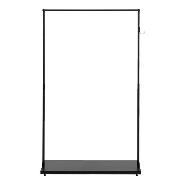 ハンガーラック 頑丈 おしゃれ 工具不要 スリム 幅90 スチールラック 洋服掛け 洋服ラック パイプハンガー フック付き | MODERN DECO | 02