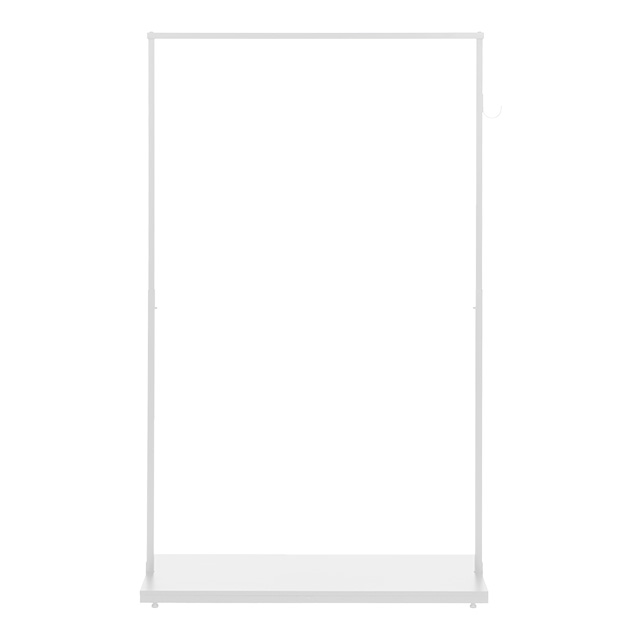 ハンガーラック 頑丈 おしゃれ 工具不要 スリム 幅90 スチールラック 洋服掛け 洋服ラック パイプハンガー フック付き | MODERN DECO | 01