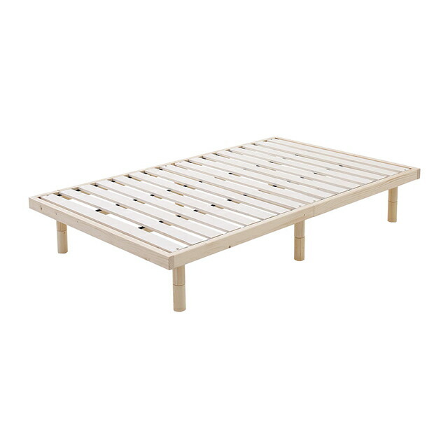 ベッド すのこベッド ベッドフレーム Cuenca ダブルベッド ダブル フレーム 木製 準完成品 簡単組立 Dサイズ ナチュラル 北欧 モダンデコ｜don2｜02