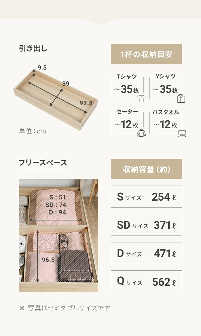 ベッド シングル ベッドフレーム コンセント付き USBポート付き 収納