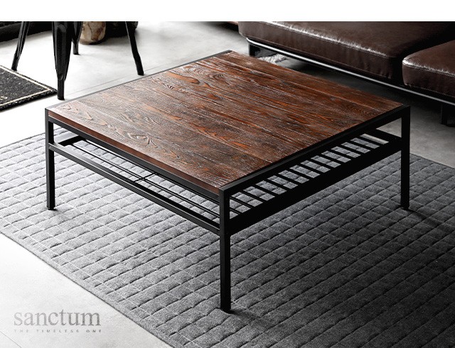 センターテーブル ローテーブル 80cm リビングテーブル 正方形 木製 