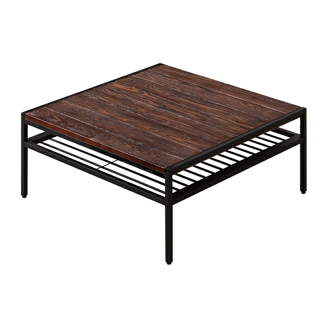 センターテーブル ローテーブル 80cm リビングテーブル 正方形 木製 無垢材 ヴィンテージ テーブル コーヒーテーブル おしゃれ 収納｜don2｜02