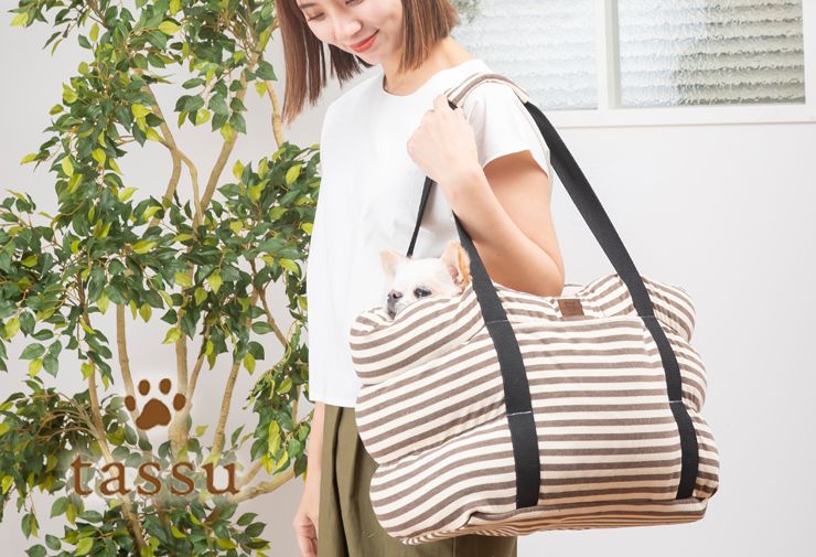 キャリーバッグ リブボーダー ペットキャリー tassu タッス Rib Border