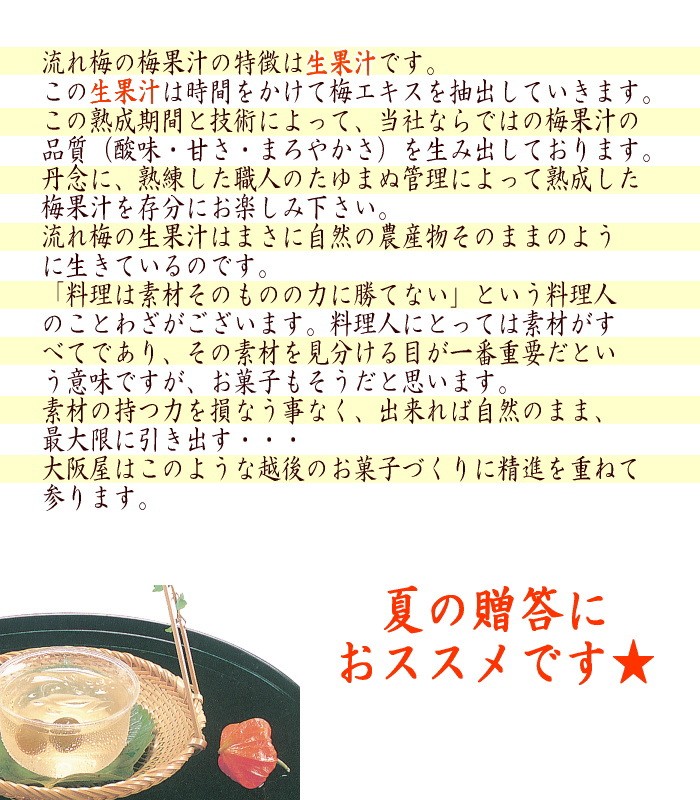 大阪屋 流れ梅 ギフト