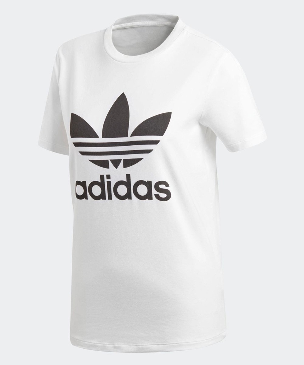 アディダス Adidas トップス トレフォイルtシャツ Trefoil 信頼 Tee ロゴt レディース プリントt 半袖 メール便ok カットソー