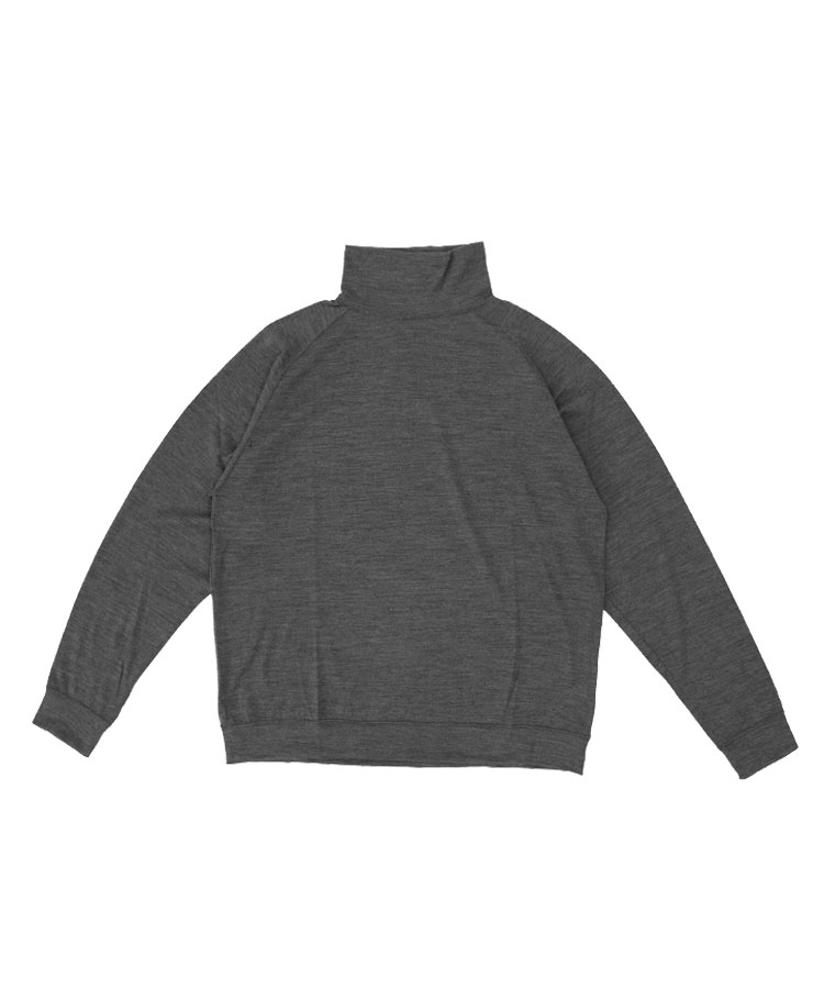 alvana アルヴァナ メンズ Tシャツ MERINO WOOL TURTLENECK SWEAT TEE SHIRTS トップグレー AFW-25044 ロンT シンプル