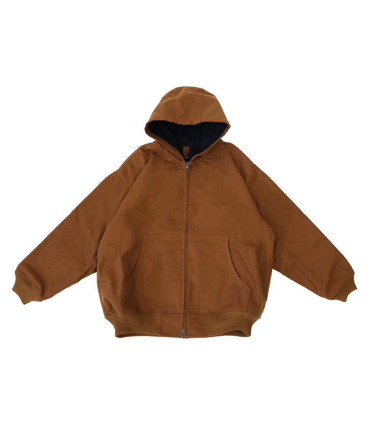 alvana アルヴァナ メンズ ジャケット DUCK WOOL DETORIT PARKA ブラウン AFW-25052 アウター シンプル ダック フーディー