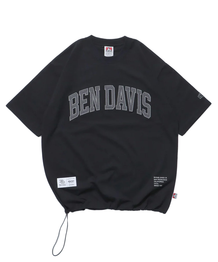 BEN DAVIS ベン デイビス メンズ Tシャツ LETTERED ATHLE TEE ブラック...