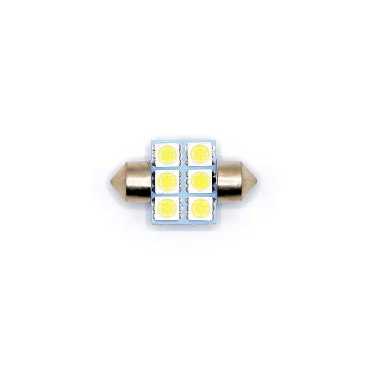 LEDバルブ T8 28mm 6連 純白色/電球色 ルームランプ ラゲッジ｜Dopest 2nd LED