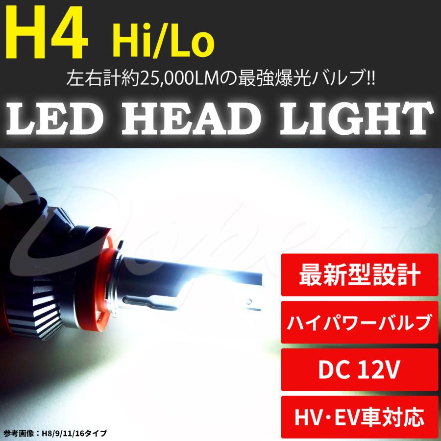 LEDヘッドライト H4 ムーヴコンテ/カスタム L575S/585S系 H20.8〜H30.3｜dopest-4corp