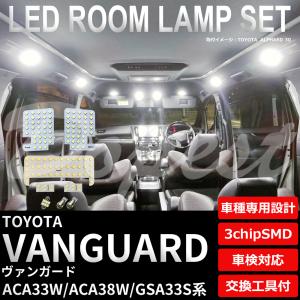 ヴァンガード LEDルームランプセット ACA33W/38W GSA33W系 車内