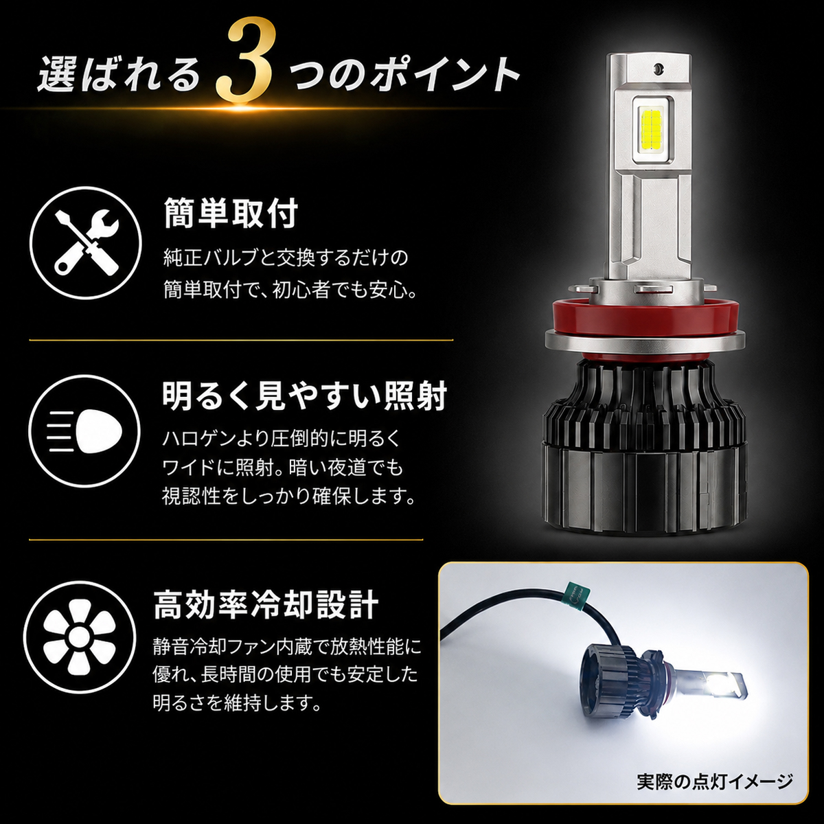 Dopest（ドーペスト） コペン LED ヘッドライト HB3 L880K系 H14.6