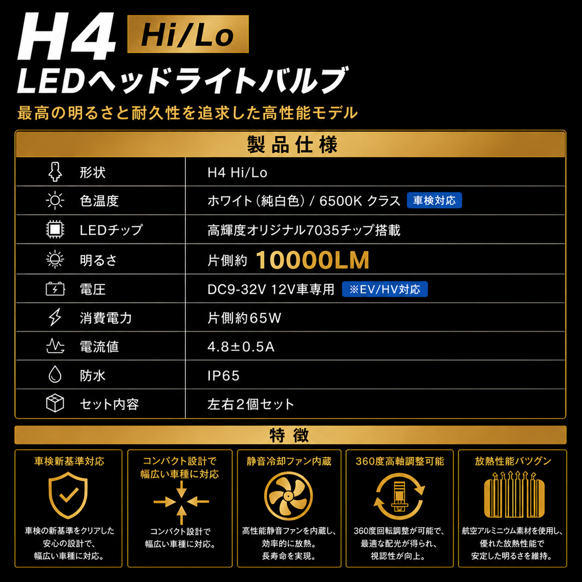led h4 rgのおすすめ人気商品一覧 通販 - Yahoo!ショッピング