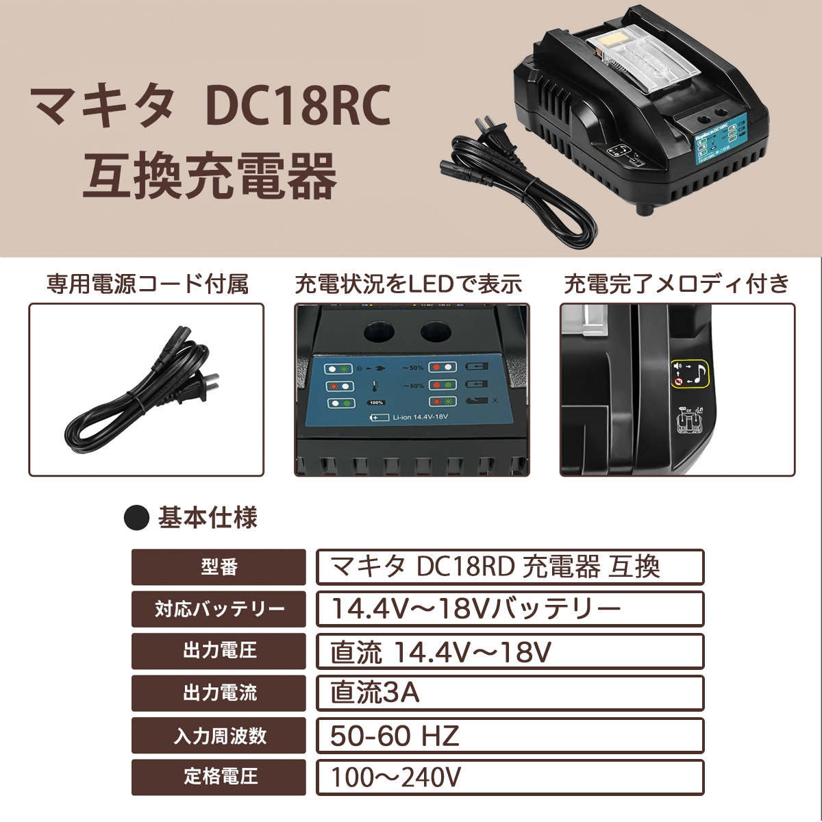 残量表示 メロディ LED