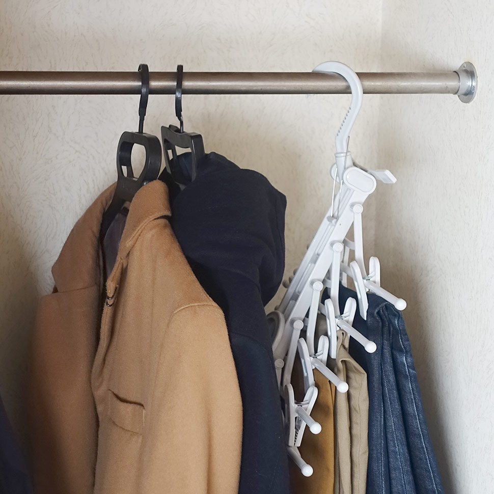 省スペース,片付け,収納,便利グッズ,ズボンハンガー,クローゼット