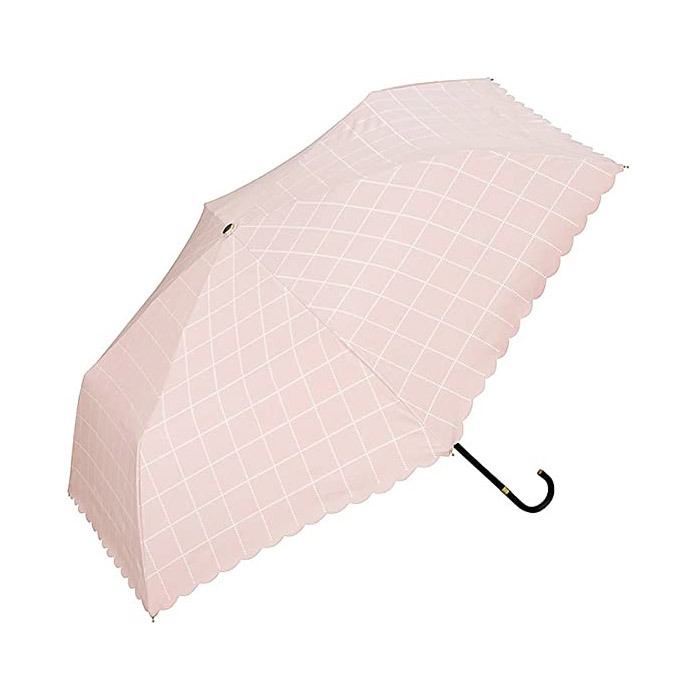 【w.p.c】 折りたたみ傘 晴雨兼用 日傘　遮光　ウィンドウペンチェック/UVカット・遮光・遮熱・...