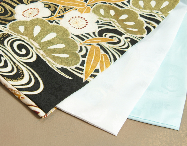 京美 お宮参り 着物 男の子 赤ちゃん 絹100％ 正絹初着 黒色 亀甲向鶴