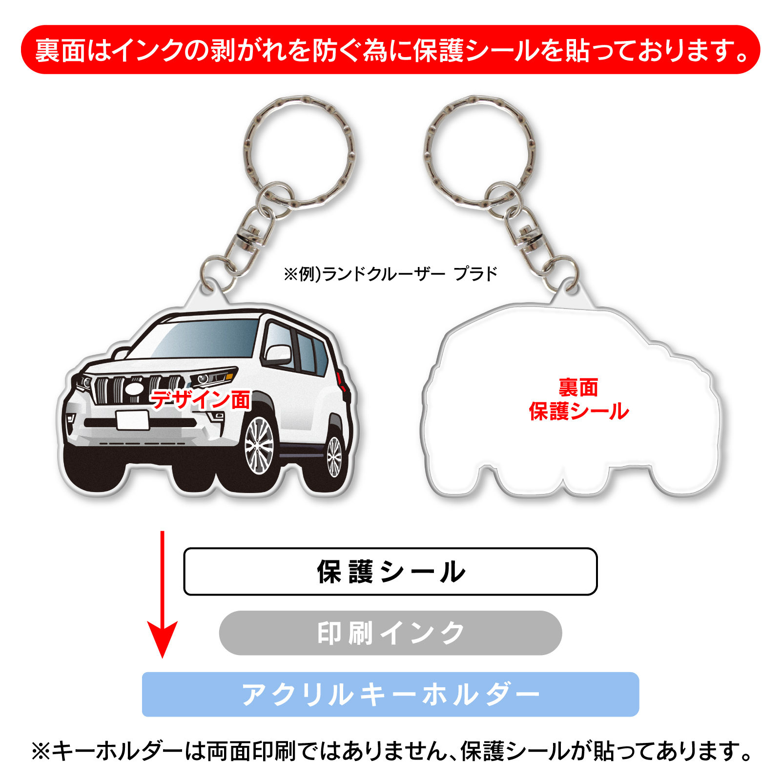 スカイライン GT-R R32 アクリル キーホルダー デフォルメ デザインB