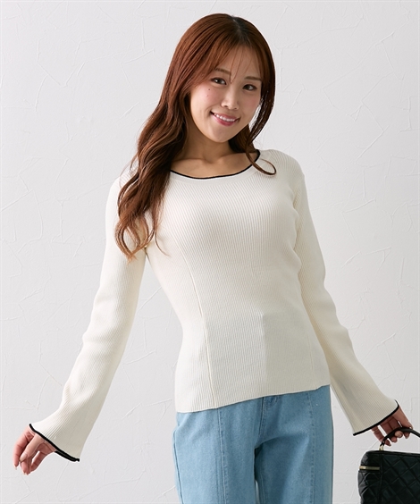 新品☆6L♪すてきなフェミニントップス3枚セット♪プルオーバー〇L247 ニッセン トップス M L LL 3L 【大きい胸専用】 配色フレア