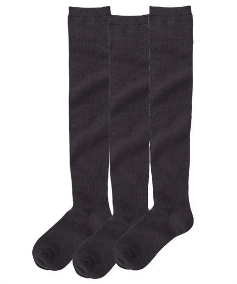 靴下 ソックス (23-25cm) 抗菌防臭 日本製 足口のびーる ゆったり オーバーニー ソックス...