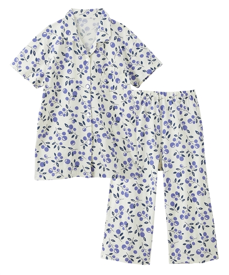 ルームウェア ニッセン 大きいサイズ 夏の 綿100% パジャマ 薄手 うれしい 半袖 シャツパジャ...
