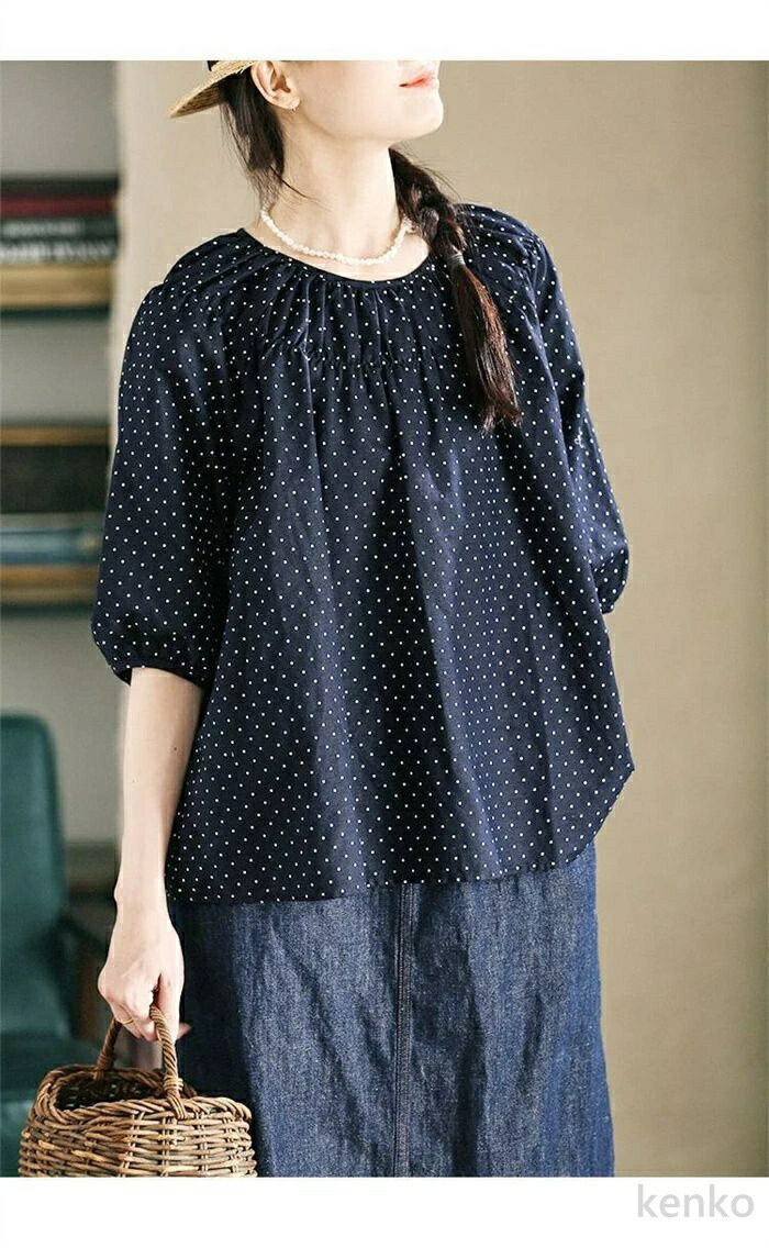 【送料無料】レディース 半袖 きれいめ 春夏 ...の詳細画像3