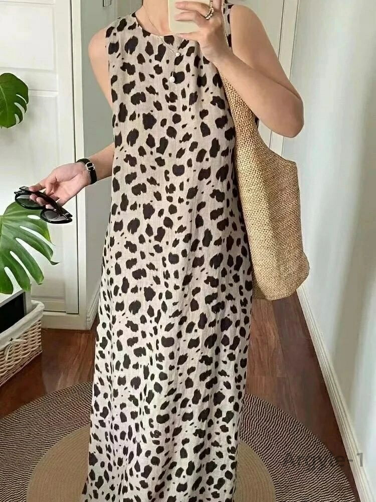 レディースワンピース ヒョウ柄 ワンピース レオパード柄ワンピース