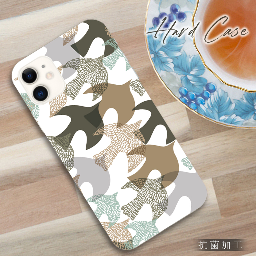 スマホケース 全機種対応 おしゃれ スマホ iphone 17 Air pro 16 15 14 mini android aquos wish arrowswe スマホカバー 北欧 鳥 アニマル 人気 抗菌 | ブランド登録なし