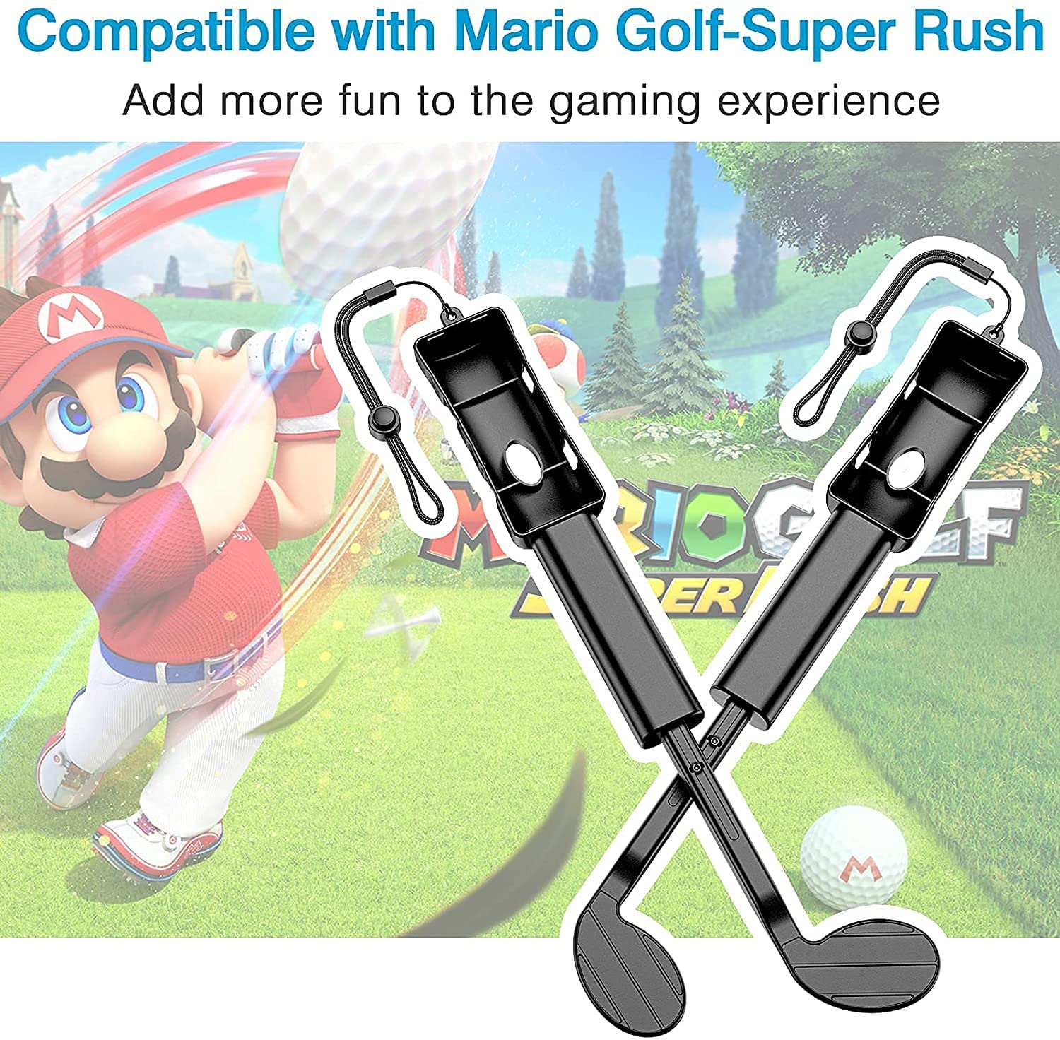 ゴルフロッド 2個セット Nintendo switch コントローラー マリオゴルフ スーパーラッシュ スイング 親子 大人 子供 ジョイコン  ジョイスティック スポーツ 運動 :tf-ch00329:どしろショップ - 通販 - Yahoo!ショッピング