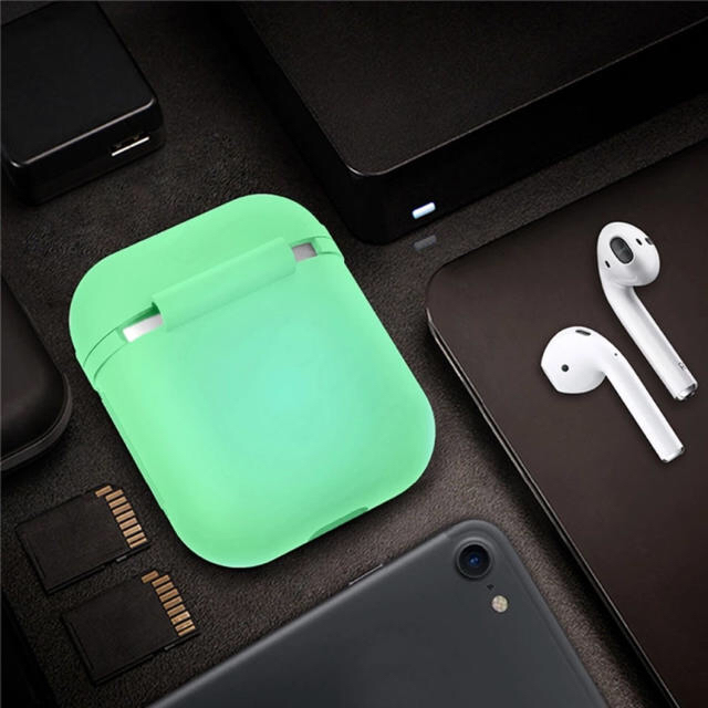AirPods カバー ケース 蛍光 光る 蓄光 夜光 かわいい airpods