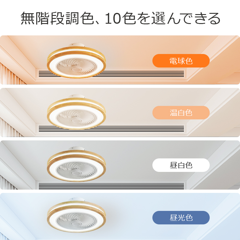 2023最新 シーリングファンライト シーリングファン ファン付き照明 16