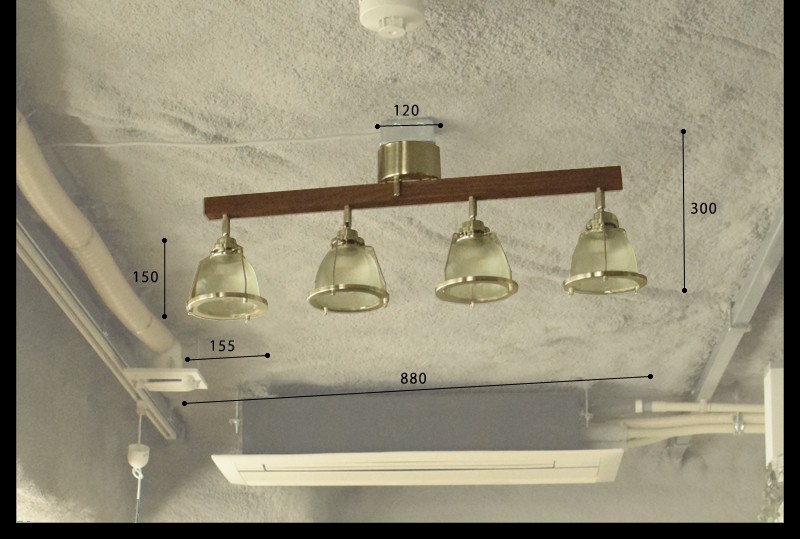 HERMOSA（ハモサ） シーリングライト GL-002 DINER4 照明 おしゃれ