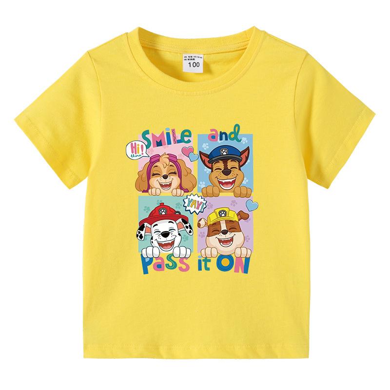 送料無料Tシャツ 半袖 パウパトロール キッズ ベビー トップス 子供服 子ども ジュニア 男の子 女の子 通園 通学 夏 コットン 綿｜dotto-ribon｜05