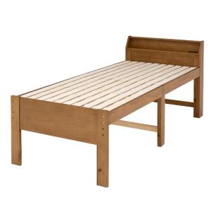 シングルベッド ハイタイプ すのこ ベッド ベットフレーム 木製 脚付き ベット 高さ調節 一人暮ら...