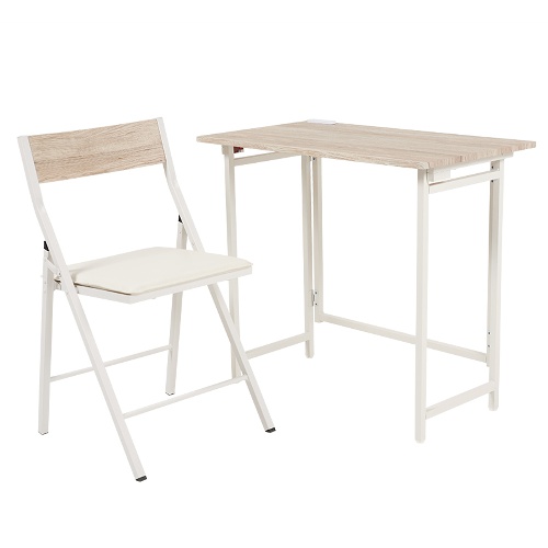 パソコンデスク デスクセット 木製 折りたたみ 幅80cm 机 椅子 デスク