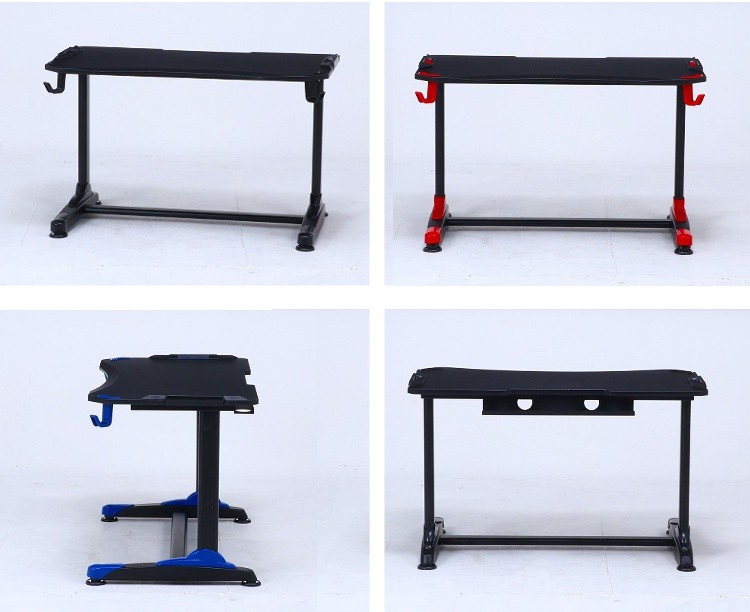 パソコンデスク 幅120cm 組立簡単ゲーミングデスク 勉強机 Black ゲーミングデスク デスク 幅120cm 黒 おしゃれ パソコンデスク PC
