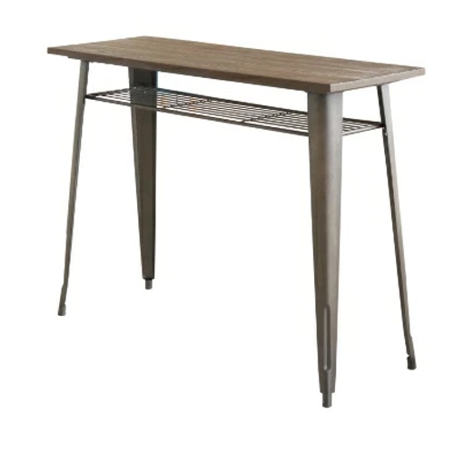 カウンターテーブル ハイテーブル おしゃれ ハイカウンター 棚付き