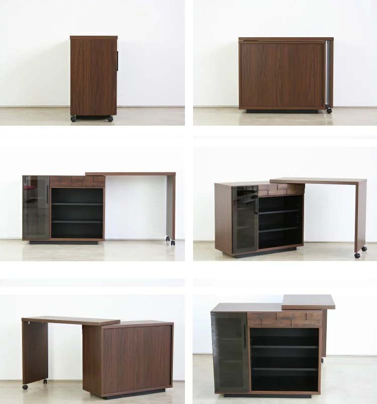 おしゃれ 北欧 かわいい PC 横長 カウンター デスク テーブル 机 カウンターテーブル おしゃれ 収納付き パソコンデスク 伸縮 完成品