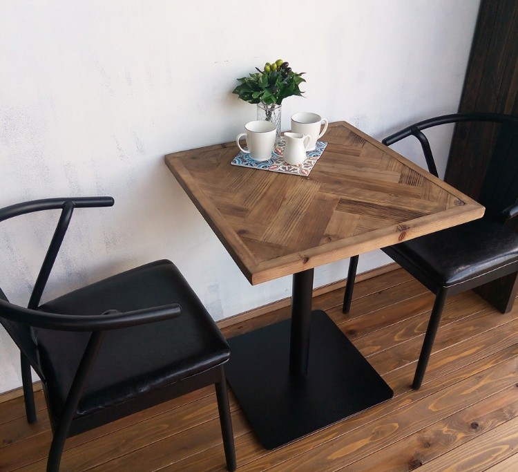 カフェテーブル おしゃれ ダイニングテーブル テーブル 木製 無垢 幅 