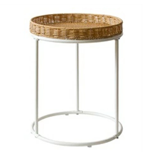サイドテーブル 丸 テーブル おしゃれ 丸テーブル カフェテーブル 北欧 ラタン 円形 ベッドサイドテーブル ナイトテーブル アイアン 円形 コーヒーテーブル｜double-oo｜04