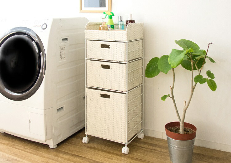 キャスターワゴン 洗面所