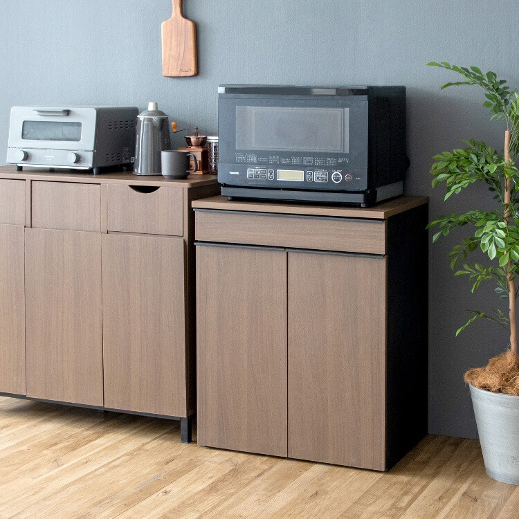 ゴミ箱 幅60cm 45L 45リットル 2分別 木製 ダストボックス 家具調