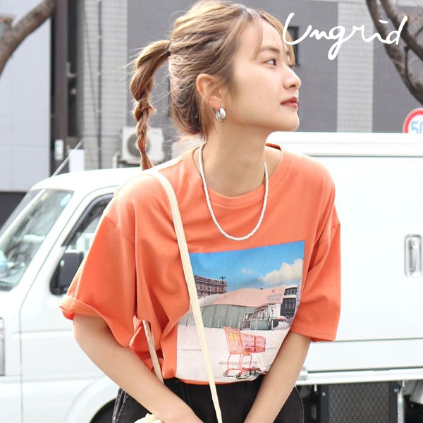 SALE アングリッド ungrid フォトビッグTee トップス Tシャツ ミドル丈 半袖 112322708201 :112322708201:select shop DOUBLE HEART 通販 最終値下げ!!カラーエンブロイダリーブラウス Ungrid